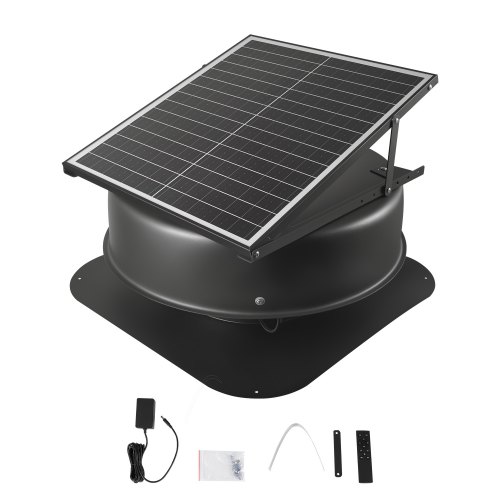 VEVOR Ventilatore di Scarico per Soffitta Solare 42 W Termostato Intelligente