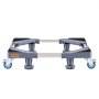 VEVOR Furniture Trolley, 4 Wheels, Portable Swivel Casters, Robust, Interlocking, Small, Flat, for Heavy Furniture, 40.6 x 27.9 cm, 227.8 kg Capacity, Black