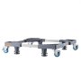 VEVOR Furniture Trolley, 4 Wheels, Portable Swivel Casters, Robust, Interlocking, Small, Flat, for Heavy Furniture, 40.6 x 27.9 cm, 227.8 kg Capacity, Black