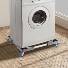 VEVOR Supporto per lavatrice regolabile Supporto per mini frigorifero Portata da 400 libbre su 4 ruote