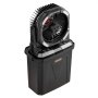 VEVOR Ventilatore con Funzione Nebulizzazione con Serbatoio dell'Acqua da 9 Litri, 4 Velocità del Vento e 5 Modalità di Illuminazione, Ventilatori di Raffreddamento ad Acqua per Interni, Esterni
