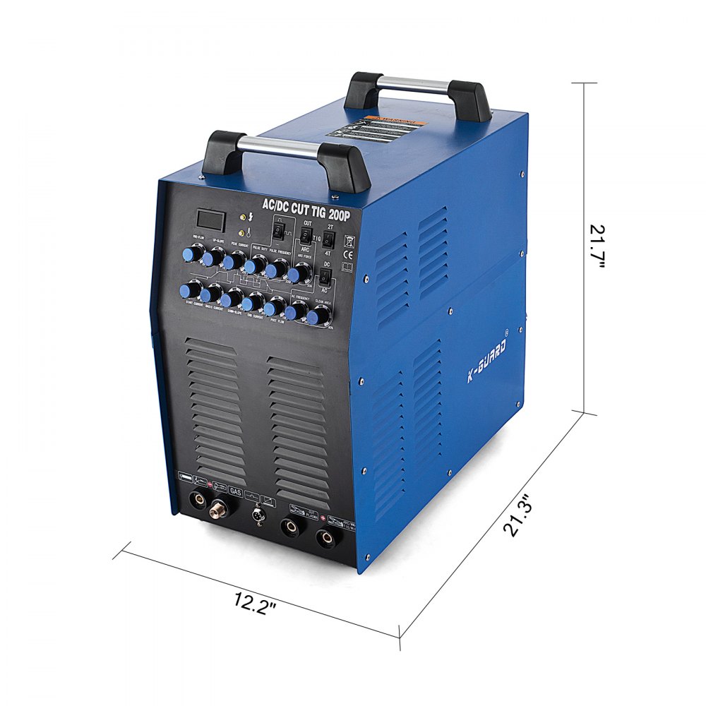 Saldatrice 200a Ac/dc Wig Tig Inverter Saldatura Alluminio Mma +taglio Plasma