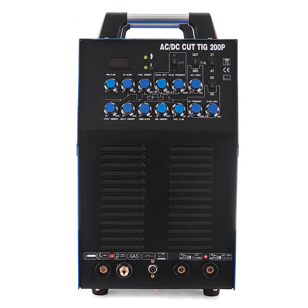 Saldatrice 200a Ac/dc Wig Tig Inverter Saldatura Alluminio Mma +taglio Plasma