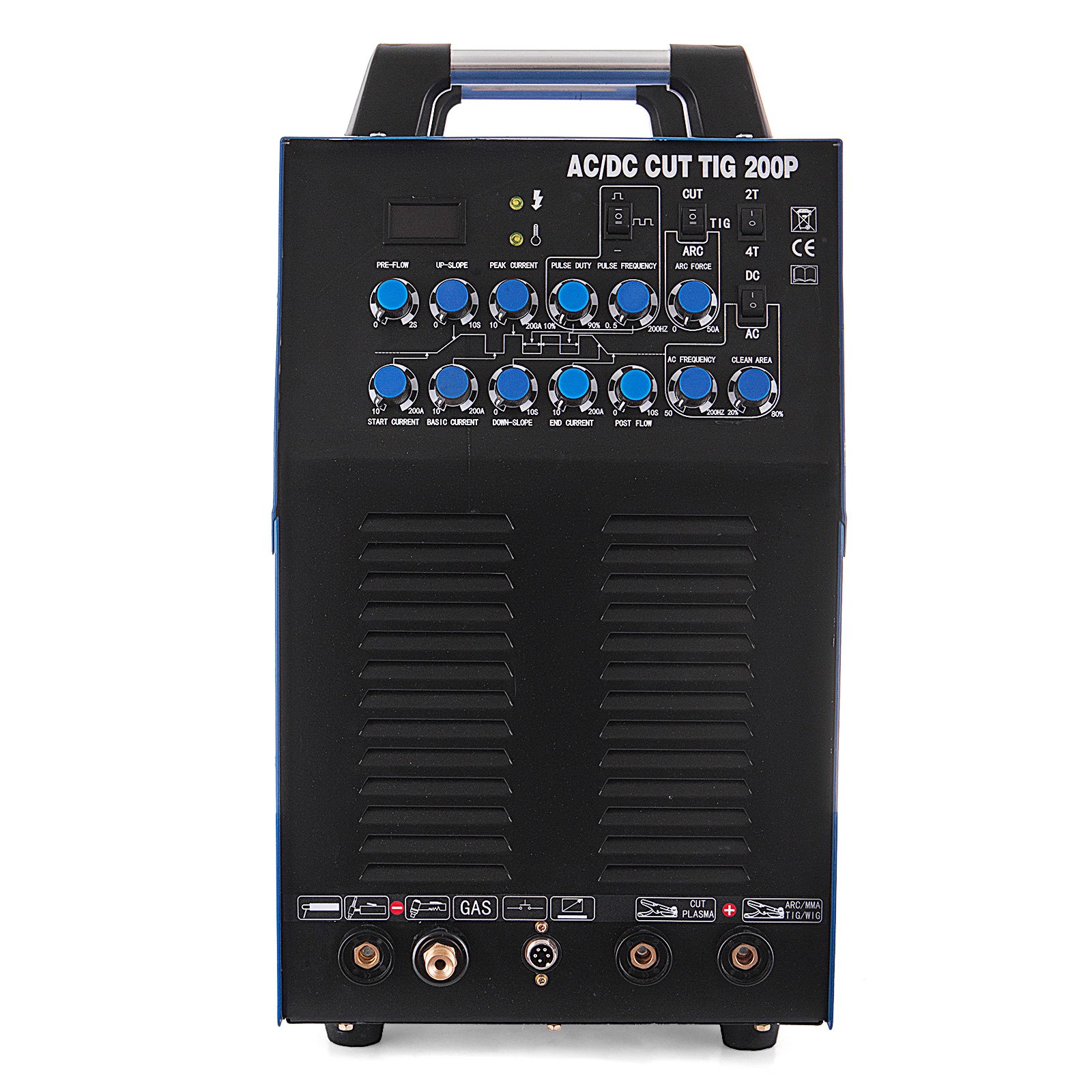 Saldatrice 200a Ac/dc Wig Tig Inverter Saldatura Alluminio Mma +taglio Plasma