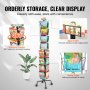 VEVOR Espositore per Biglietti d'Auguri 32 Tasche Porta Cartoline Girevole 360°