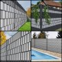 Vevor 4 Rotoli Schermo Privacy Balcone In Grigio Pvc Per Recinzione 65m X 19cm