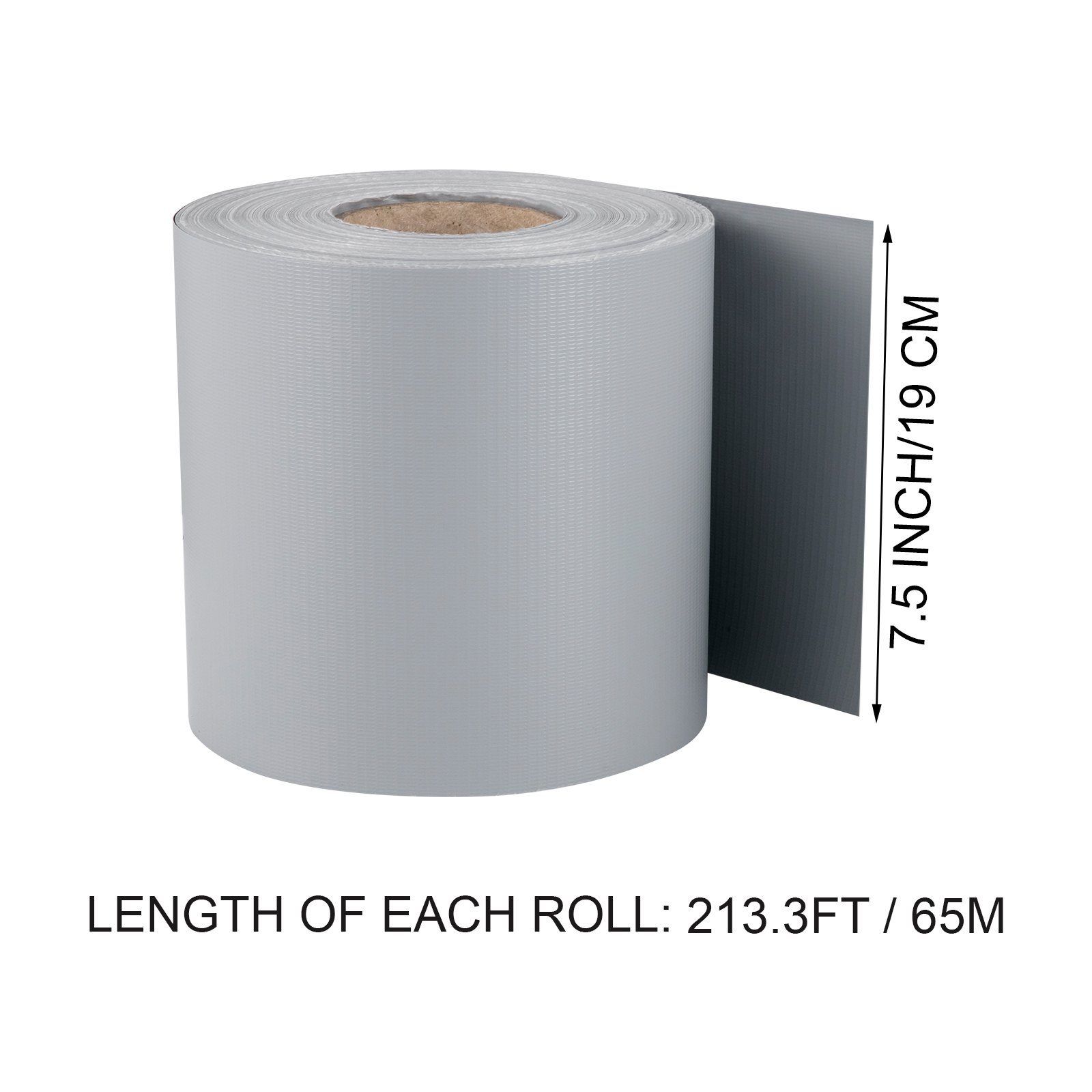 Vevor 4 Rotoli Schermo Privacy Balcone In Grigio Pvc Per Recinzione 65m X 19cm