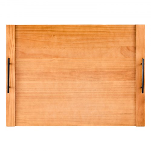 TIRYIUOU Copertura Per Stufa In Legno Di Pino, 77x55 Cm, Con Manici In Metallo Staccabili, Tagliere Multifunzione Per Piano Cottura