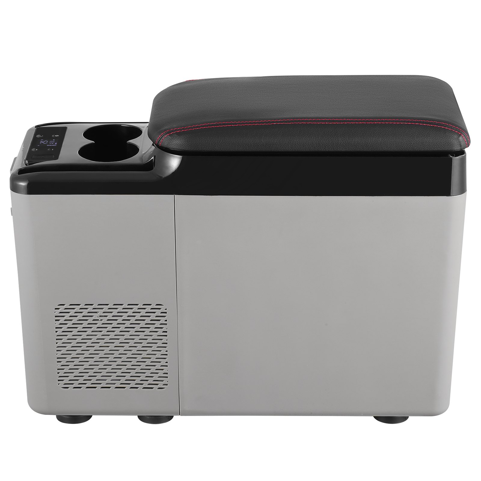 VEVOR Frigorifero per Auto, Frigorifero Bracciolo 12 V, Congelatore Zona Singola 15 L, Gamma Regolabile -20 ~ 20 ℃, Raffreddamento a Compressore 12/24 V CC e 100-240 V CA per Esterno, Campeggio