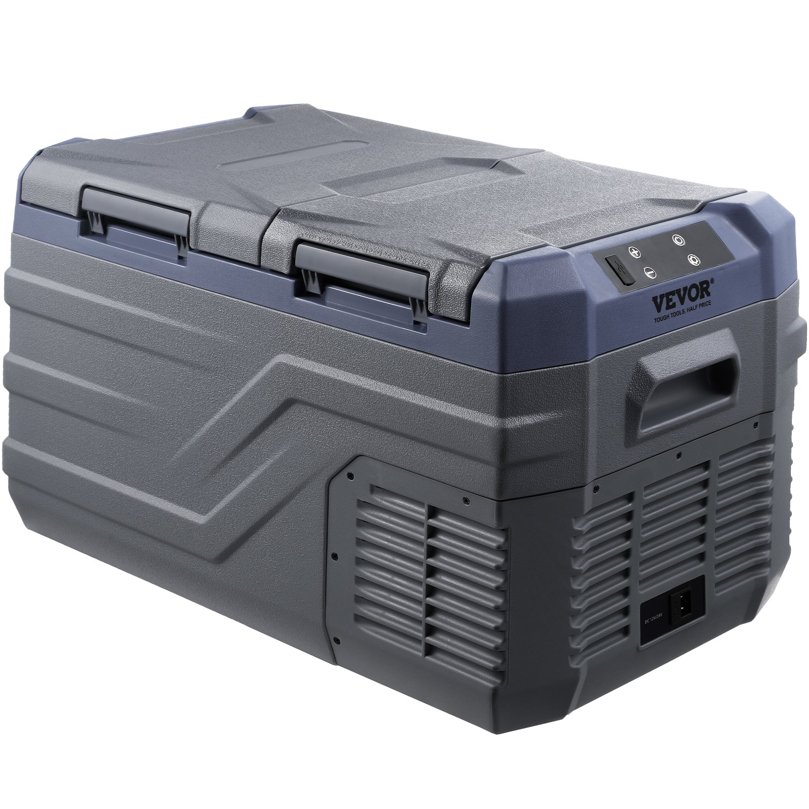 VEVOR Frigorifero per Auto, Congelatore Portatile Doppia Zona 25 L, 12 Volt, Gamma Regolabile da -20 ~ 20 ℃, Dispositivo di Raffreddamento a Compressore 12/24 V CC e 100-240 V CA per Campeggio Camper