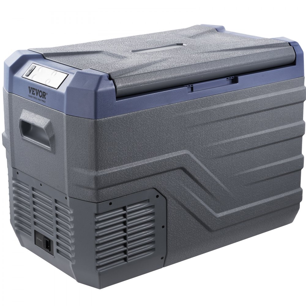 VEVOR Frigorifero per Auto, Frigo per Auto 12V, Congelatore Portatile a Zona Singola 37L con Luce Incorporata, -4℉-68℉, 12/24V DC e 100-240V AC Compressore per Esterni, Campeggio, Camper, RV