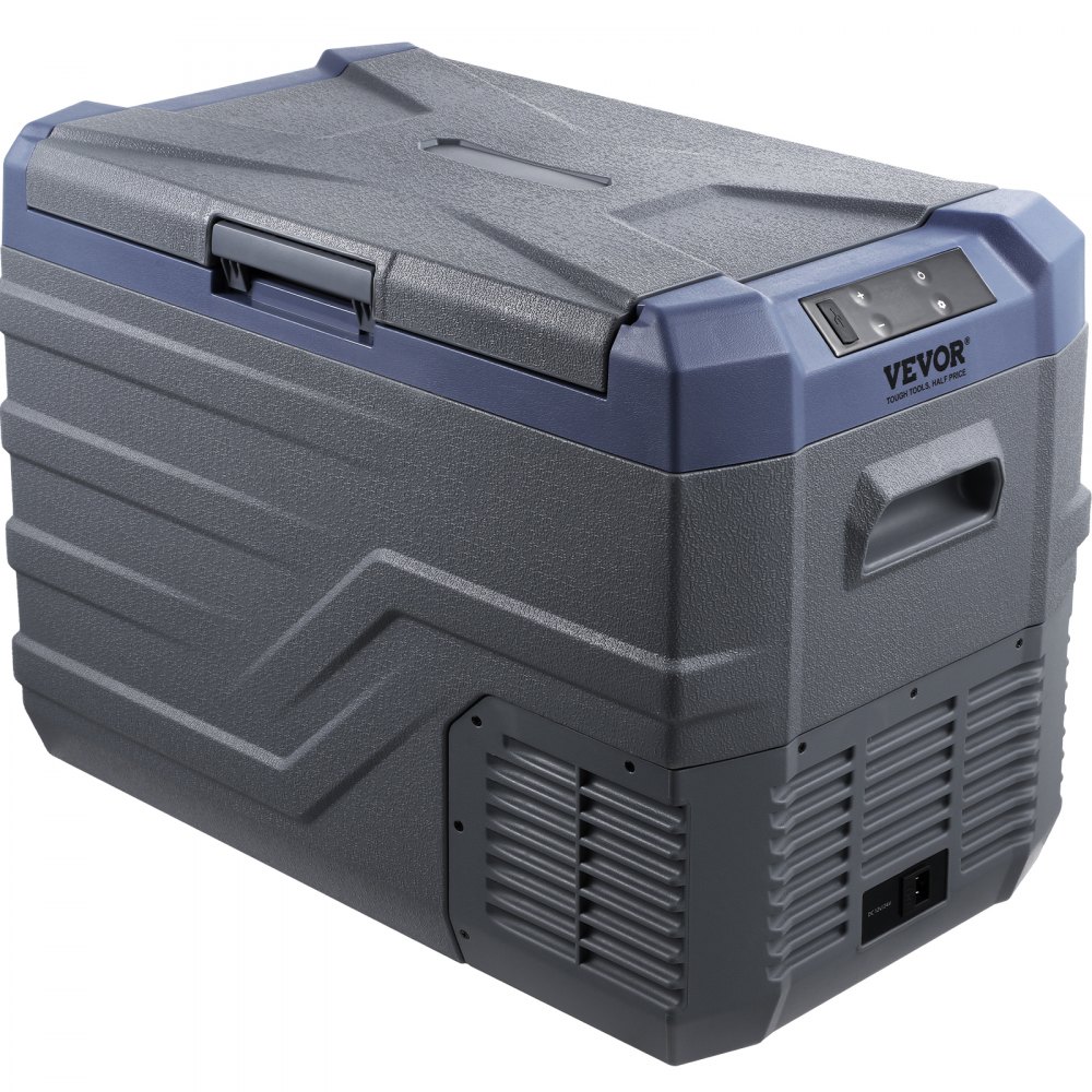 VEVOR Frigorifero per Auto, Frigo per Auto 12V, Congelatore Portatile a Zona Singola 37L con Luce Incorporata, -4℉-68℉, 12/24V DC e 100-240V AC Compressore per Esterni, Campeggio, Camper, RV