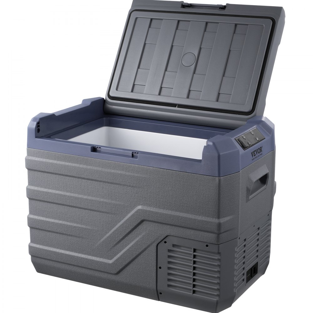 VEVOR Frigorifero per Auto, Frigo per Auto 12V, Congelatore Portatile a Zona Singola 37L con Luce Incorporata, -4℉-68℉, 12/24V DC e 100-240V AC Compressore per Esterni, Campeggio, Camper, RV
