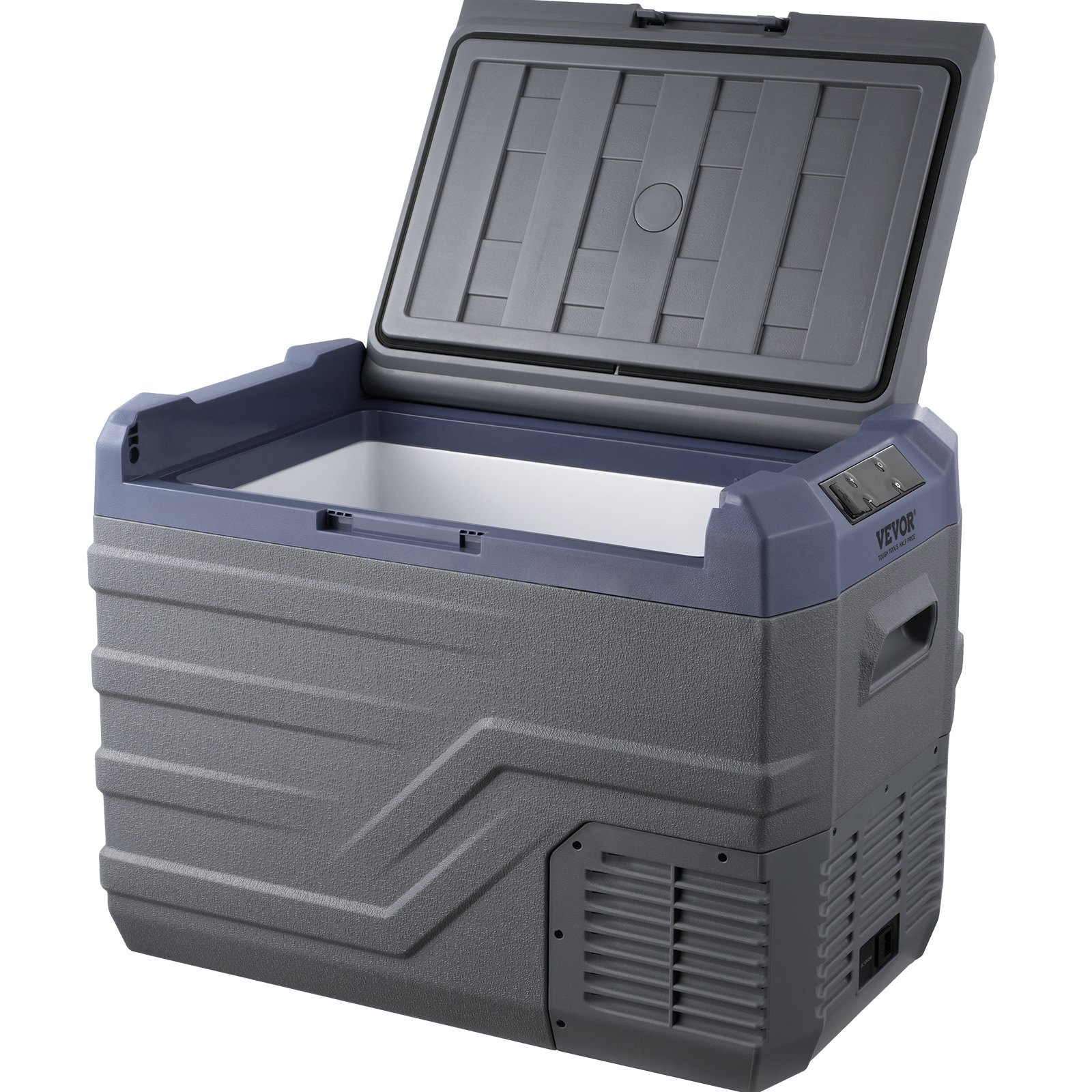 VEVOR Frigorifero per Auto, Frigo per Auto 12V, Congelatore Portatile a Zona Singola 37L con Luce Incorporata, -4℉-68℉, 12/24V DC e 100-240V AC Compressore per Esterni, Campeggio, Camper, RV