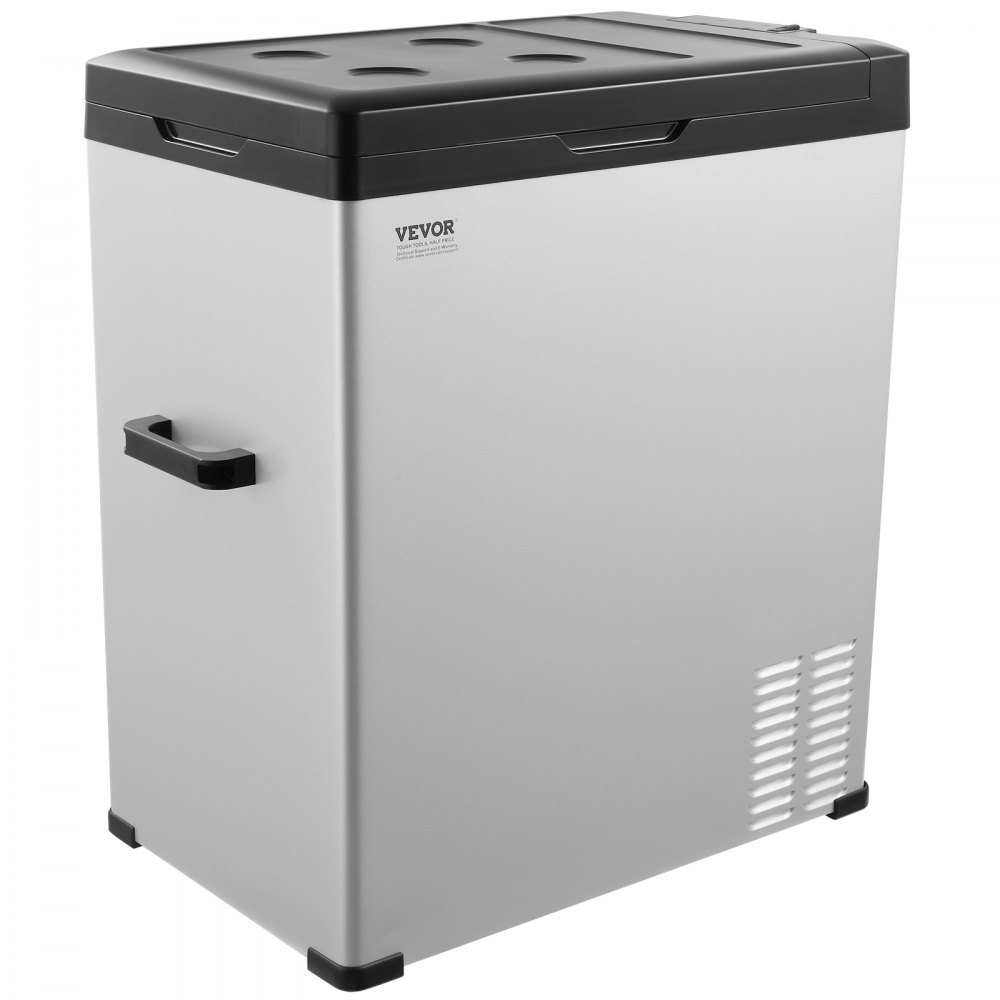 VEVOR Car Refrigerator, 12 Volt Car Refrigerator Fridge, 70 L Single Zone Portable Freezer, -4℉-68℉ Adjustable Range, 12/24V DC and 100-240V AC Compressor Cooler for Outdoor, Camping, RV