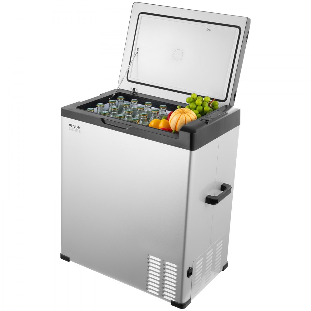 VEVOR Car Refrigerator, 12 Volt Car Refrigerator Fridge, 70 L Single Zone Portable Freezer, -4℉-68℉ Adjustable Range, 12/24V DC and 100-240V AC Compressor Cooler for Outdoor, Camping, RV