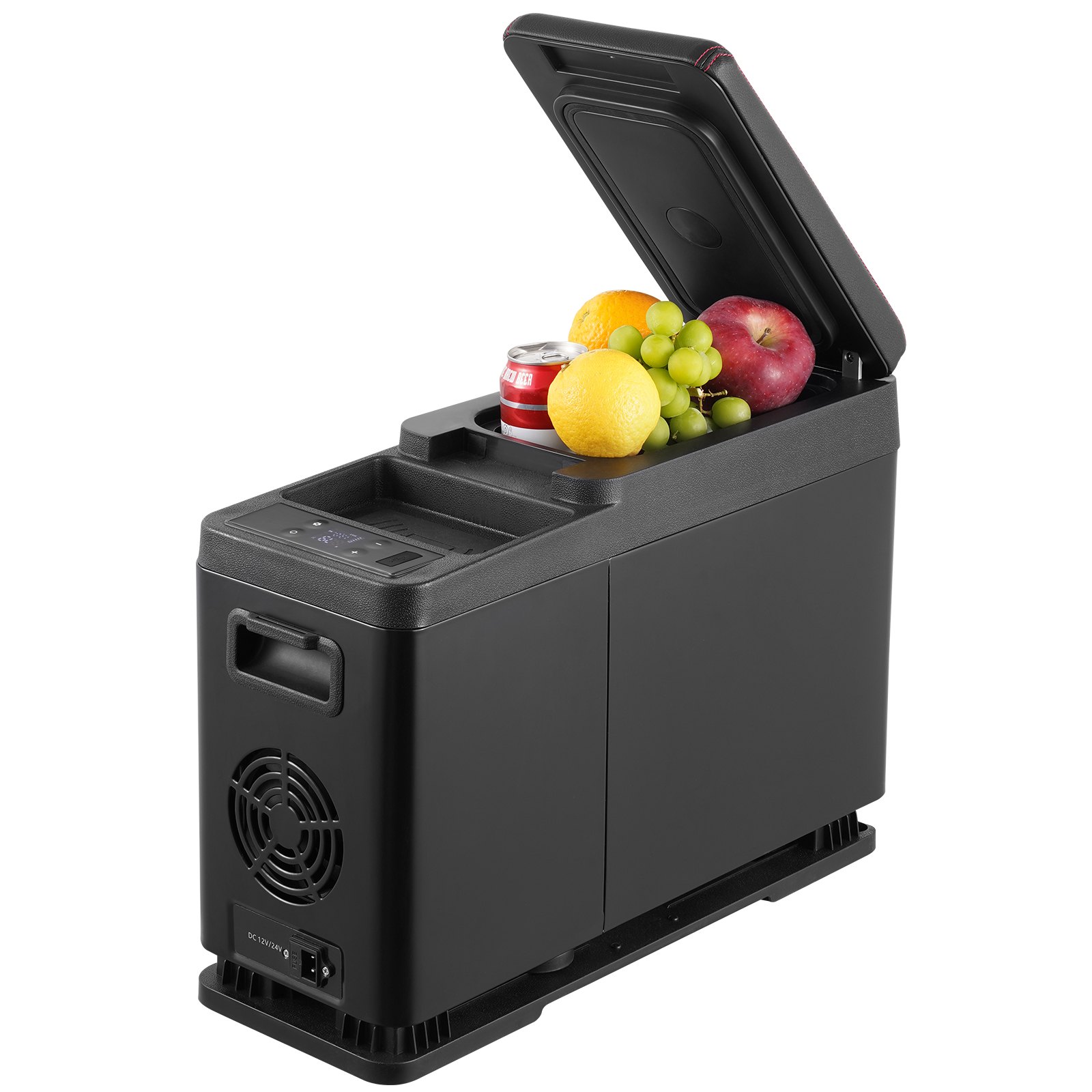 VEVOR Frigorifero per Auto, Frigorifero Bracciolo 12 V, Congelatore Zona Singola 8 L, Gamma Regolabile -20 ~ 20 ℃, Raffreddamento a Compressore 12/24 V CC e 100-240 V CA per Esterno, Campeggio