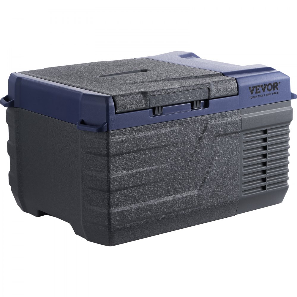 VEVOR Car Refrigerator, 12-Volt Car Refrigerator, Portable 9-Liter Single-Zone Freezer, Adjustable Range from -4℉ to 68℉, 12/24V DC and 100-240V AC Compressor Cooler for Outdoor, Camping, RV