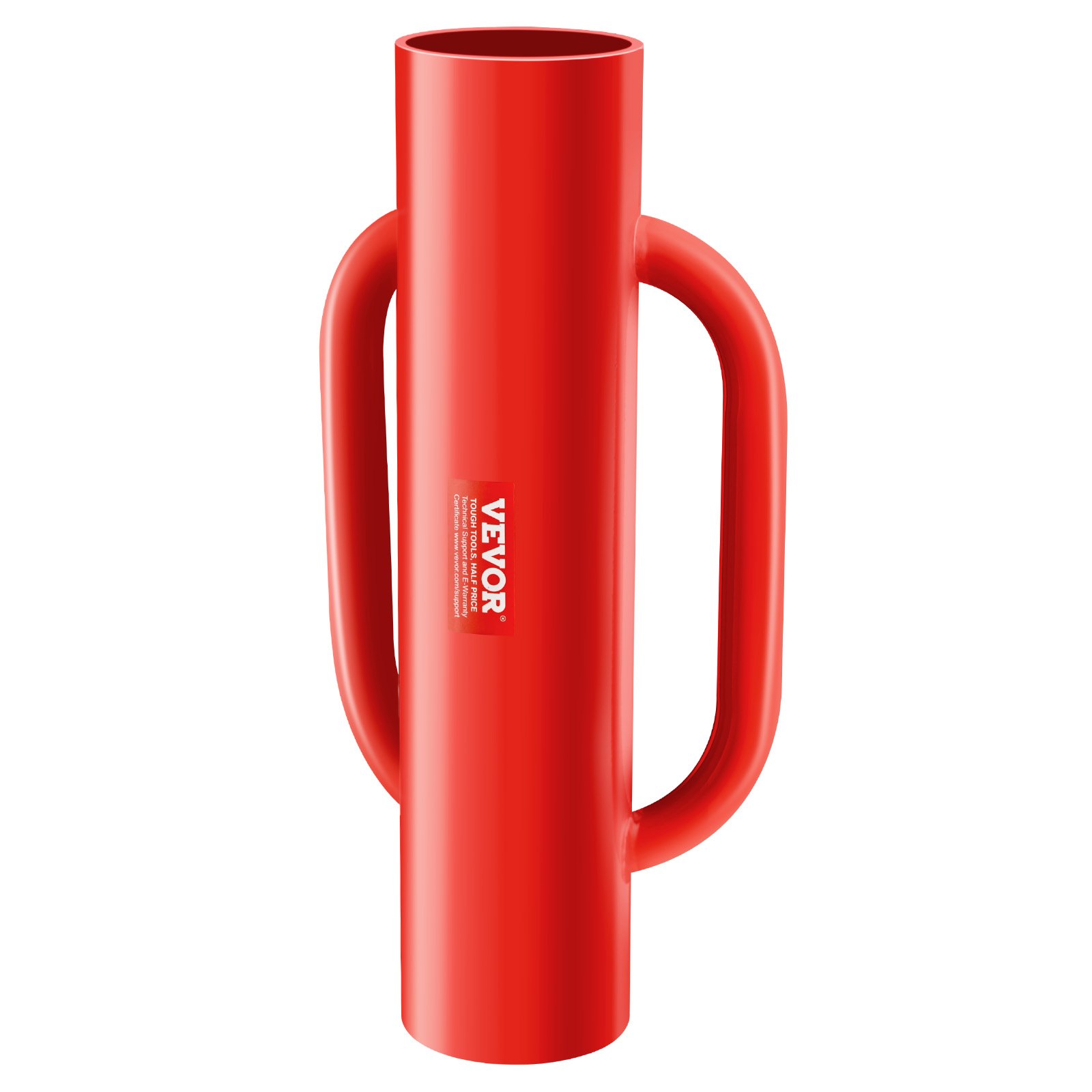 VEVOR Battipali per Recinti con Manici, Battipalo per Pali a T con Diametro interno 68,58 mm Battipalo Manuale in Acciaio al Carbonio per Impieghi Gravosi 6,4 kg per Canale a U, Palo di Legno, Rosso