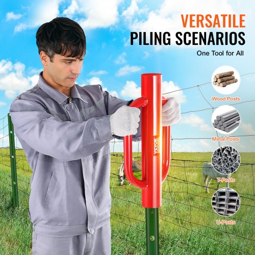 Pali Recinzione In Metallo VEVOR 91,44 Cm – 10 Pali A T In Acciaio Q235, Resistenti E Antiruggine Per Giardino, Fattoria E Recinzioni Esterni