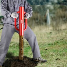 VEVOR Battipali per Recinti con Manici Battipalo per Pali a T per Palo di Legno