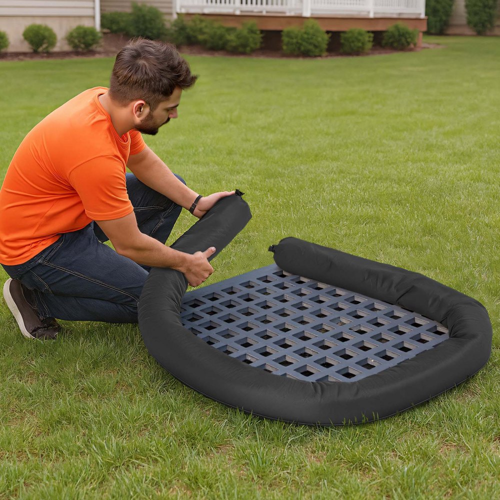 VEVOR Sacchetto Filtrante per Sedimenti 12,7 cm x 3 m, Antierosione, Anti-foglie, Confezione da 4 pezzi, Barriera Riempimento in Polipropilene per Gestione d'Acqua Piovana, Protezione Drenaggio