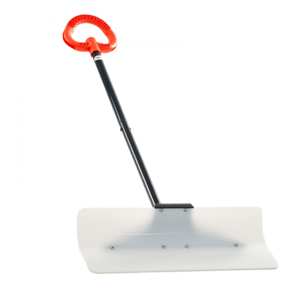 VEVOR Pala da Neve, Larga 61 cm con Impugnatura Ergonomica, Pale Invernali con Manico Segmentato, Lama Plastica HDPE, Strumento Portatile per Rimozione della Neve per Vialetti, Giardino, Campeggio