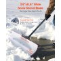 VEVOR Pala da Neve, Larga 61 cm con Impugnatura Ergonomica, Pale Invernali con Manico Segmentato, Lama Plastica HDPE, Strumento Portatile per Rimozione della Neve per Vialetti, Giardino, Campeggio