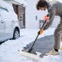 VEVOR Pala da Neve, Larga 61 cm con Impugnatura Ergonomica, Pale Invernali con Manico Segmentato, Lama Plastica HDPE, Strumento Portatile per Rimozione della Neve per Vialetti, Giardino, Campeggio