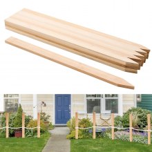 VEVOR Pali in Legno per Recinzione, Picchetti da Giardino in Legno di Abete con Punta Affilata, 12,7 x 38,1 x 914,4 mm, Pali di Recinzione Segnaletici per Confini di Cortili, 25 Pezzi