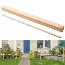 VEVOR Pali in Legno per Recinzione, Picchetti da Giardino in Legno di Abete con Punta Affilata, 17,53 x 12,7 x 1219,2 mm, Pali di Recinzione Segnaletici per Confini di Cortili, 25 Pezzi