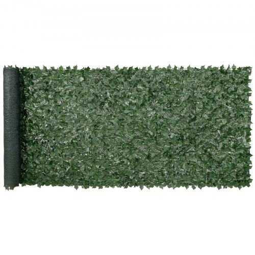 VEVOR Recinzione per Privacy dell'Edera 401x150 cm, Schermo da Parete Foglie Artificiale, Recinzione dell'Edera Verde Supporto a Rete, Siepi Finte Decorazione per Giardino, Cortile, Balcone, Terrazza