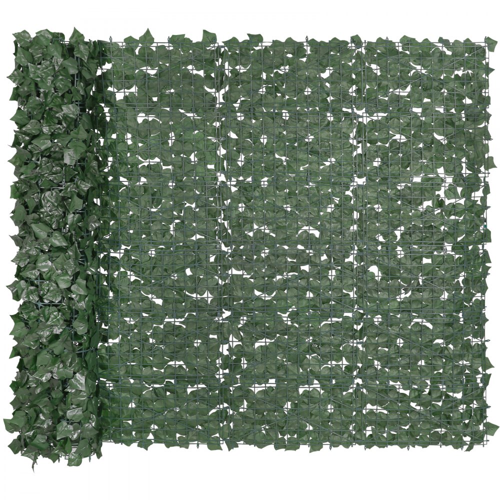 VEVOR Recinto per la Privacy dell'Edera 249x150 cm, Schermo da Parete Verde Artificiale, Recinto di Edera Verde con Giunto Rinforzato, Siepi Finte Decorazione a Foglia per Giardino, Cortile, Balcone