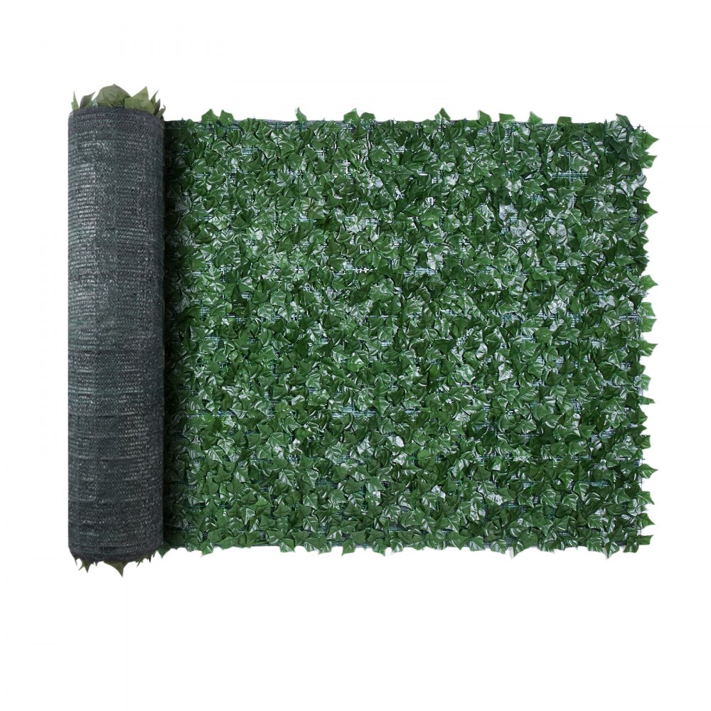 VEVOR Recinto per privacy edera 2440 x 1830 mm, Recinto per privacy foglie artificiale collegamento rinforzato, Siepe artificiale foglie decorazione per giardino, cortile, balcone terrazza