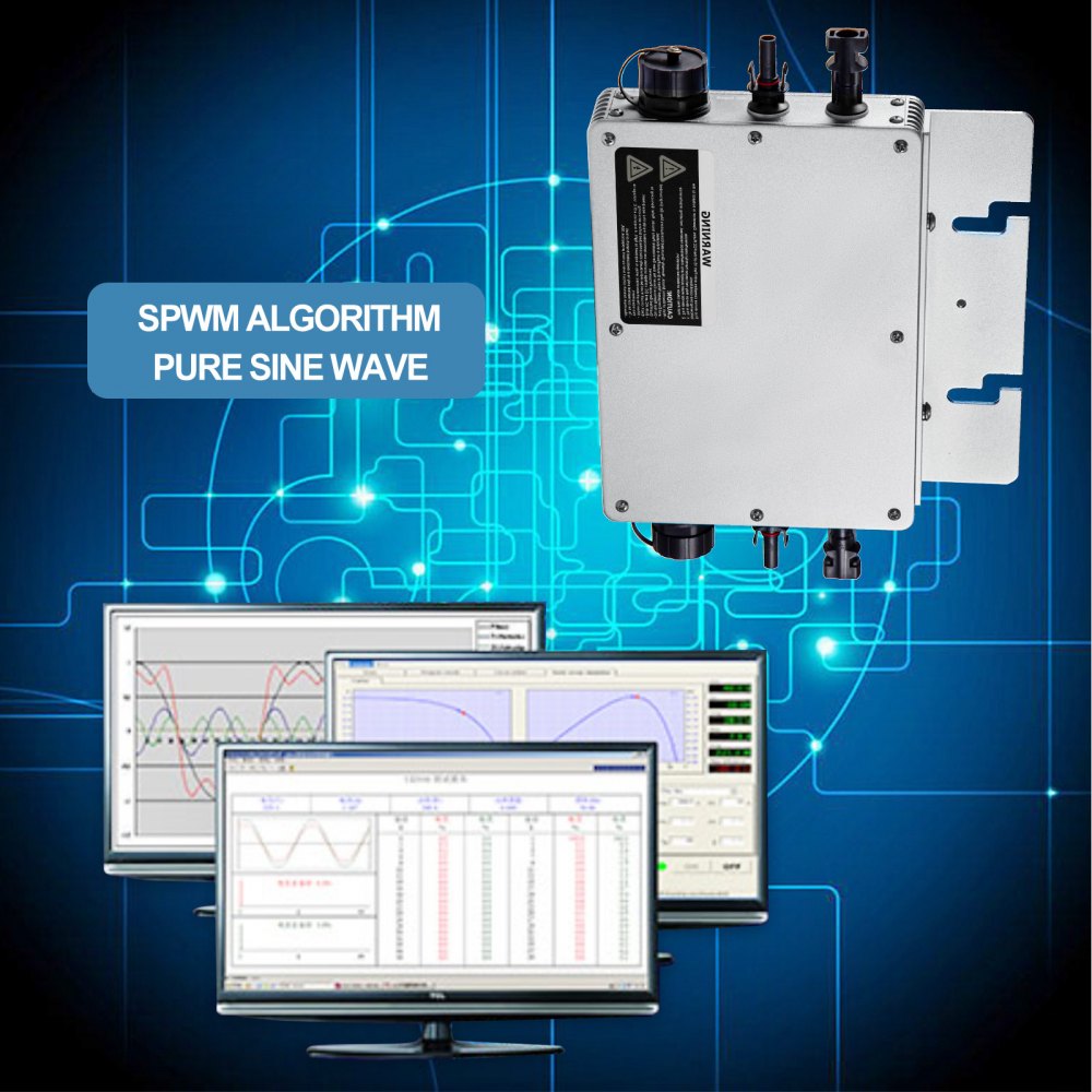 Vevor Invertitore Solare Connesso Alla Rete 700w Micro Inverter Mppt Grid Tie