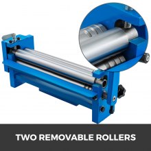 VEVOR Piegatrice per Lamiera Manuale 32mm del Piatto 32mm del Laminatoio della Lamiera di Acciaio 320mm del Rullo 320mm della Pressa a Rulli dei Cilindri
