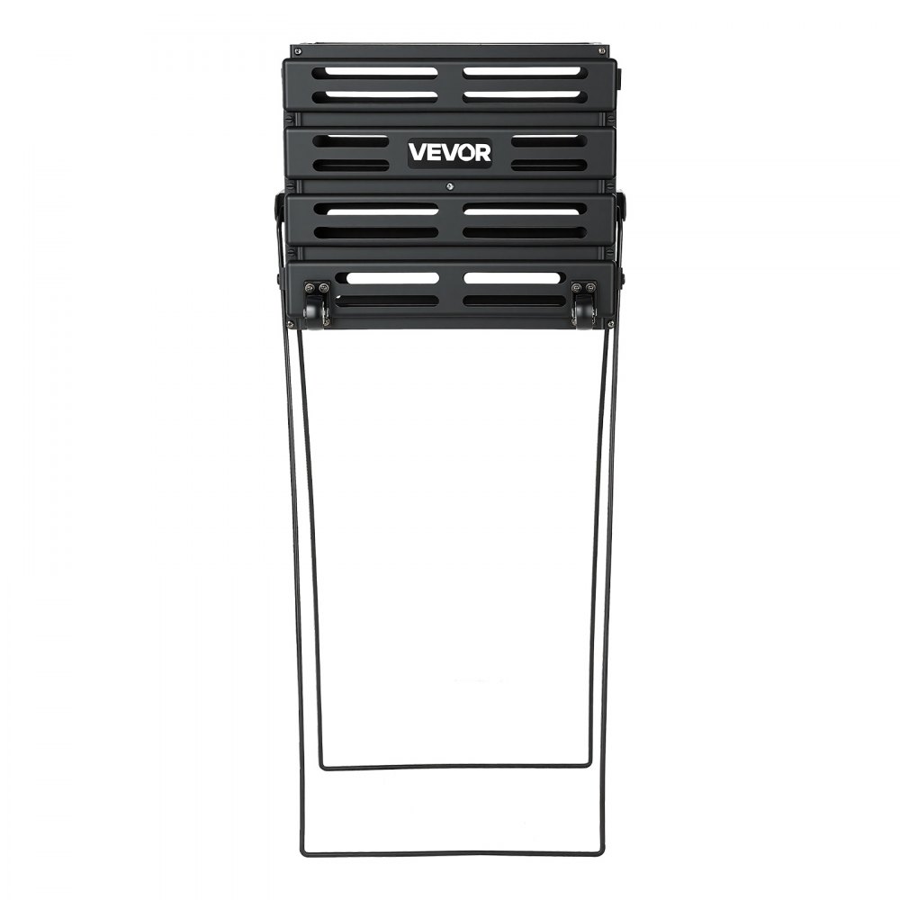 VEVOR Carrello Porta Palline da Tennis 2 in 1 con Cestello, Capacità 80 Palline, con Ruote Scorrevoli e Struttura Resistente, Facile da Spostare, Contenitore Portatile per Allenamento e Pickleball