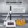 VEVOR Riempitrice per Liquidi Capacità Pesatura 5-5000g, Riempitrice Liquidi Automatica per Bottiglie Controllo Digitale, Riempitrice da Banco con Pompa Peristaltica Liquido ad alta Viscosità
