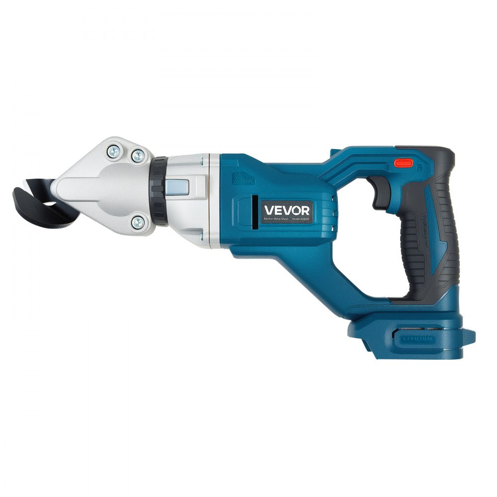 VEVOR Cesoia per Metallo, Taglierina per Lamiera Senza Fili con Testa Girevole, Doppie Lame, Velocità 25000 giri/min, Taglia Acciaio Zincato da 1,22 mm, Acciaio Inox da 1 mm, Plastica, Cartone