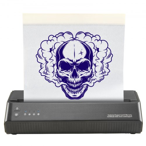 TATELF Stampante Termica Per Tatuaggi Con Bluetooth – Stencil Wireless, 10 Fogli Di Carta Inclusi, Compatibile Con Smartphone, Tablet E PC