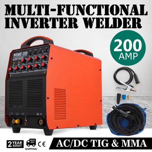 Saldatrice Inverter Tig Wig 200 Ac/dc Pulse Tig Mma Alluminio Saldatura Igbt