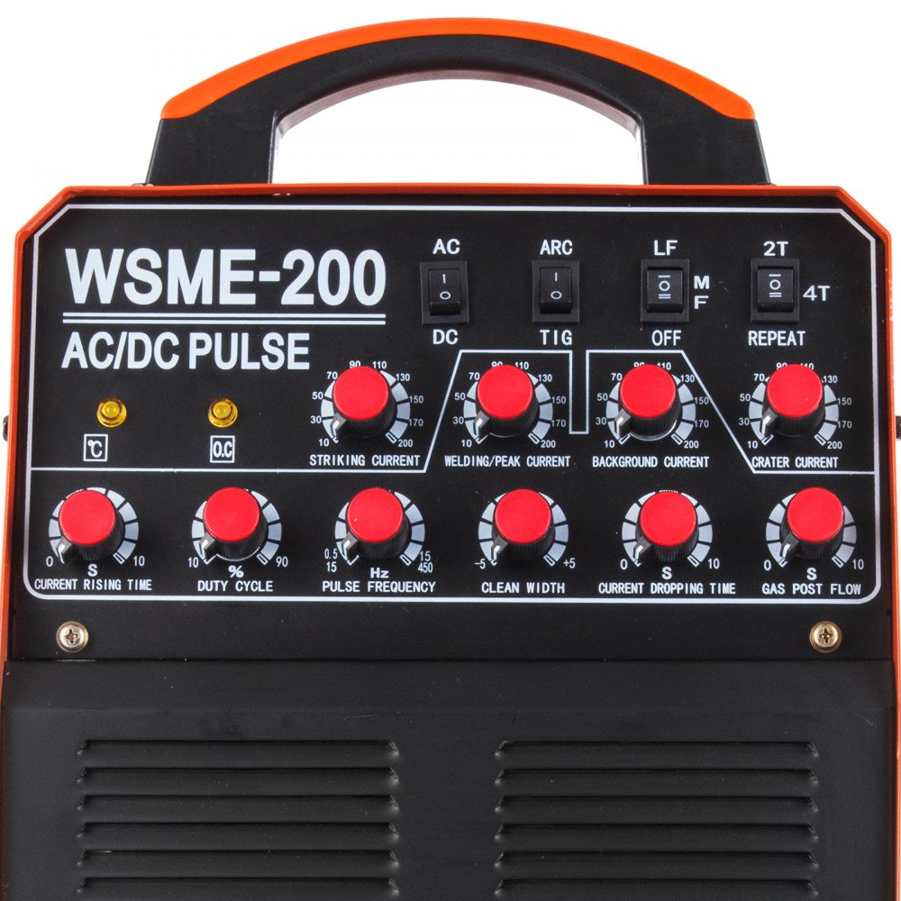 Saldatrice Inverter Tig Wig 200 Ac/dc Pulse Tig Mma Alluminio Saldatura Igbt