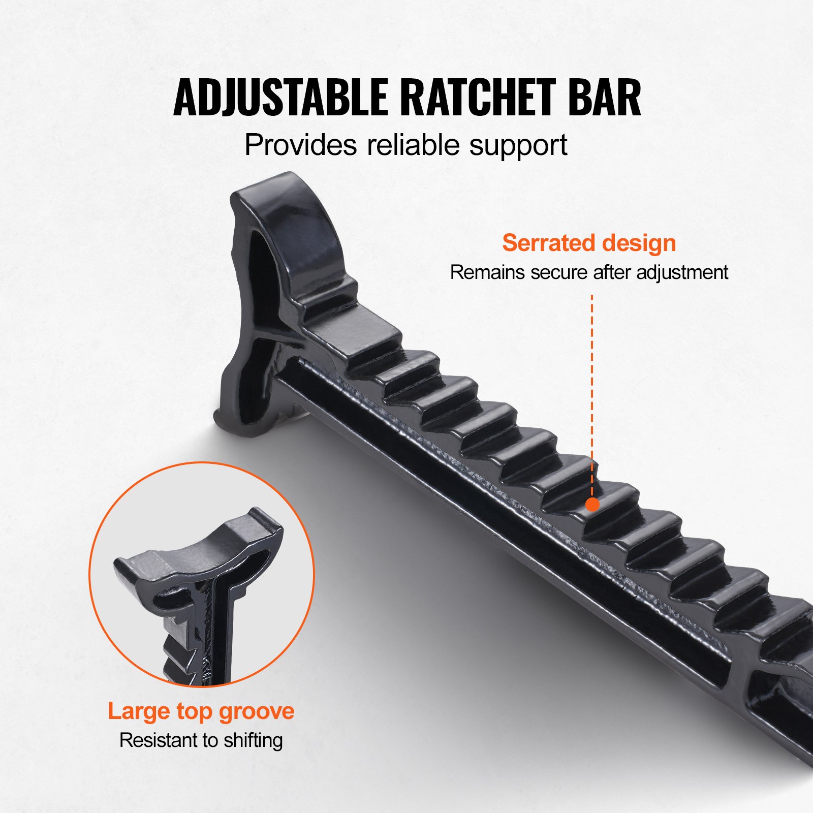 VEVOR Cric da Pavimento a Basso Profilo 2 T Cric Idraulico per Auto in Ferro per Impieghi Gravosi con Cavalletti, Pompa Sollevamento Rapido a Pistone Singolo, Gamma di Sollevamento Altezza 117-325 mm