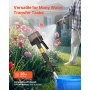 VEVOR Pompa per Trasferimento Acqua con Bacchetta Wireless, Pompa di Raccolta Portatile da 528 GPH con Tubo da Giardino NPT3/4", Compatibile con Batteria Dewalt 20V MAX (Senza Batteria), Pompa Elettrica con Bacchetta per Piscina, Giardino, Stagno