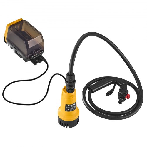 Pompa Acqua Portatile A Batteria 18V – In ABS, Con Filtro, Gancio Regolabile, Ideale Per Giardino, Piscina E Serbatoi