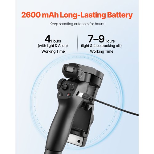Stabilizzatore A 3 Assi Aochuan X Pro Ai – Tracciamento AI Senza App, Schermo OLED E Luce Integrata Per IPhone/Android - 5
