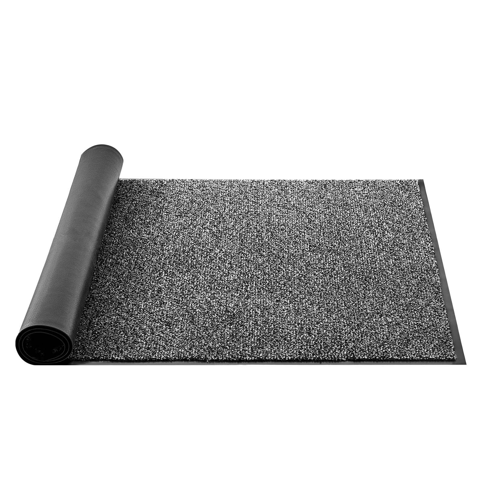 VEVOR Zerbino per Ingresso, 1524 x 914 mm, Zerbino Commerciale per Interni ed Esterni, Tappeto d'Ingresso Industriale con Supporto, Tappeto d'Ingresso Lavabile Resistente per Corridoio, Grigio