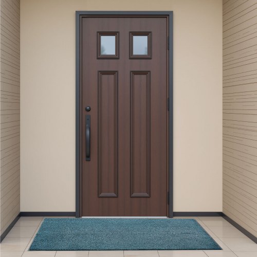 Zerbino 40x60 Cm Stile Persiano – Blu, Lavabile, Antiscivolo TPR, Morbido, Per Interni Ed Esterni