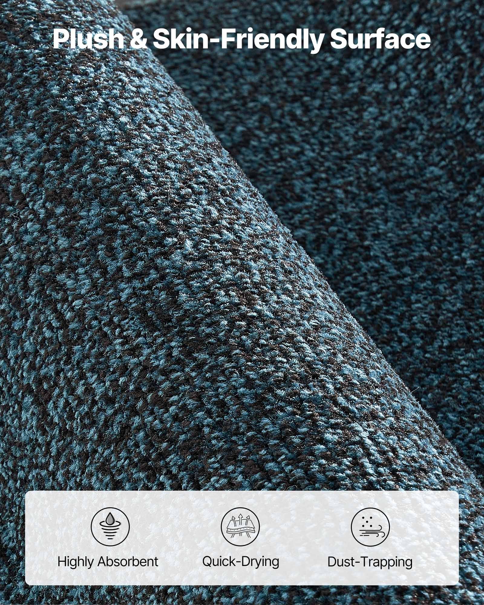 VEVOR Zerbino per Ingresso, 1829 x 1219 mm, Zerbino Commerciale per Interni ed Esterni, Tappeto d'Ingresso Industriale con Supporto, Tappeto d'Ingresso Lavabile Resistente per Corridoio, Blu Ardesia