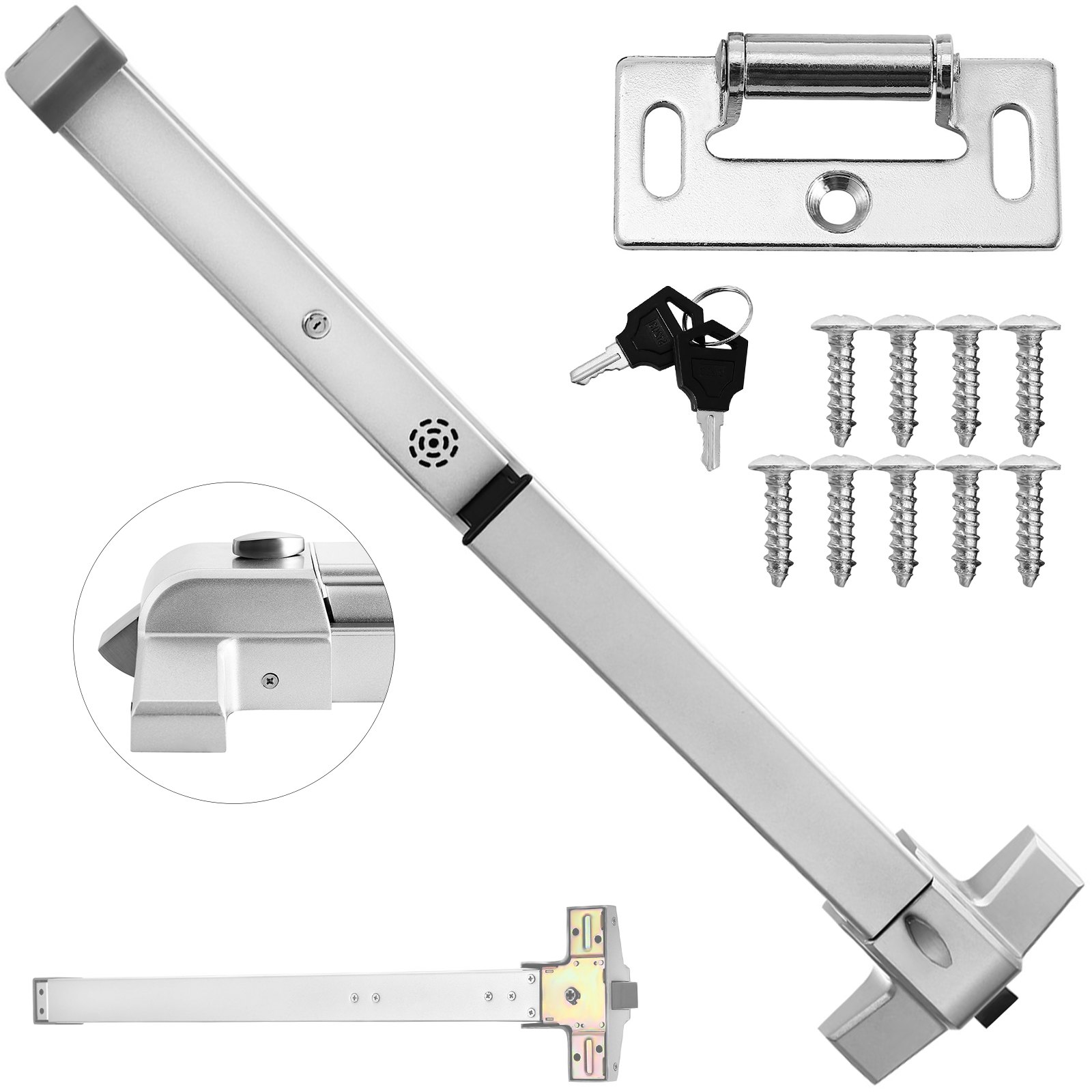 28-36 Push Bar Panico Porta Serratura Con Allarme Sicuro Verticali Affari